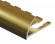 Профиль для плитки С-образный алюминий гибкий 8 мм PV19-05 золото блестящее 2,7 м