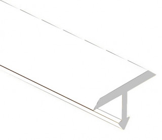 Профиль Т-образный 18 мм алюминий плоский PV36-24 белый Ral 9016 2,5 м