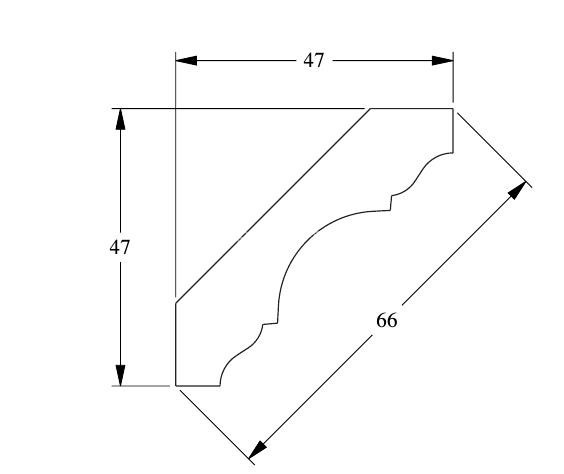 Гибкий потолочный плинтус Orac Decor Purotouch C215F белый полиуретан 47х47 мм 2м Гибкий потолочный плинтус Orac Decor Purotouch C215F белый полиуретан 47х47 мм 2м