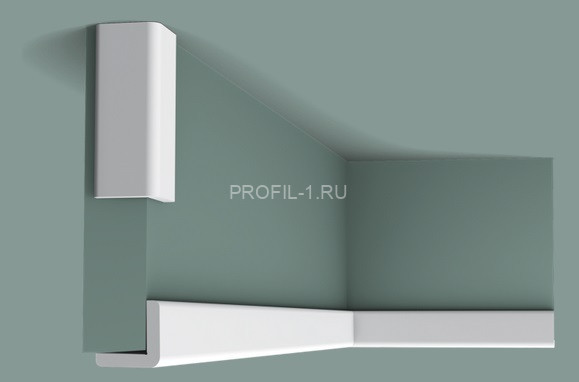 Потолочный плинтус Orac Decor Duropolymer CX134 белый полистирол 30х30 мм 2м