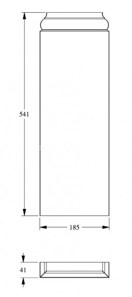 База пилястры Orac Decor K202 белая полиуретан 541х185 мм