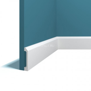 Напольный плинтус Перфект Плюс P141 белый ударопрочный 13х70 мм 2 м Напольный плинтус Перфект Плюс P141 белый ударопрочный 13х70 мм 2 м