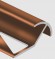 Профиль под плитку для наружных углов 10 мм алюминий PV70-11 коричневый блестящий 2,7 м