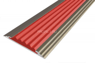 Противоскользящий порог алюминиевый одноуровневый 40 мм АП-40-Анод шампань-красный 1,8 м Противоскользящий порог алюминиевый одноуровневый 40 мм АП-40-Анод шампань-красный 1,8 м
