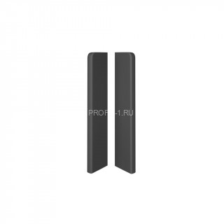 Комплект заглушек для напольного плинтуса  VOX Espumo (левая+правая 2шт.) антрацит