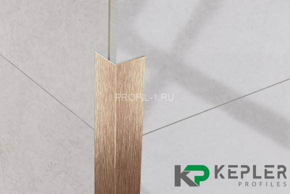 Декоративный уголок 20х20 мм из нержавеющей стали SS 304 FSAP002-20-RS S.S.304 розовое золото сатинированное 3 м