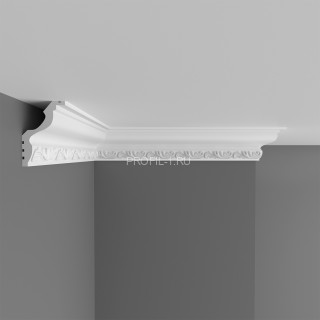 Плинтус потолочный с рисунком Decomaster D148B Дюропрофиль 30х45х2000 мм белый