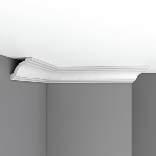 Плинтус потолочный гибкий FLEXIBLE 70х70х2400 мм Decomaster 96257 FL из полиуретана белый под покраску Плинтус потолочный гибкий FLEXIBLE 70х70х2400 мм Decomaster 96257 FL из полиуретана белый под покраску