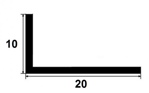Латунный уголок разнополочный PL 20x10 ОC 20х10 хром 2,7м Латунный уголок разнополочный PL 20x10 ОC 20х10 хром 2,7м