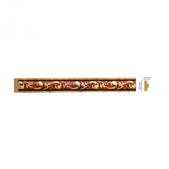 Молдинг DECOMASTER 157-552 (30x13x2400) цвет Золото антик