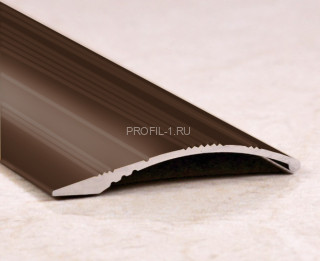 Разноуровневый порог алюминиевый с рифлением 39 мм ПО-39х6 бронза глянец 2,7 м Разноуровневый порог алюминиевый с рифлением 39 мм ПО-39х6 бронза глянец 2,7 м