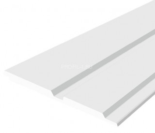 Стеновая панель Hiwood LV123 NP белая 120х12 мм 2,7 м