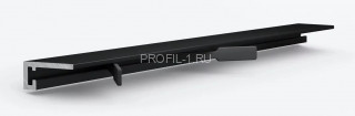 Алюминиевый микроплинтус Laconistiq micro 19 ARM черный муар 2.45м Алюминиевый микроплинтус Laconistiq micro 19 ARM черный муар 2.45м