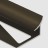 Уголок для плитки внутренний алюминий 12 мм PV29-10 коричневый матовый 2,7 м