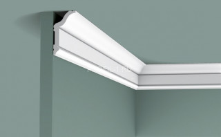 Потолочный плинтус Orac Decor Duropolymer CX141 белый полистирол 59х31 мм 2м