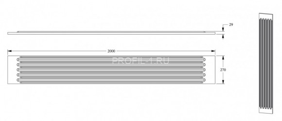 Пилястра Orac Decor K250 белая полиуретан 2000х270 мм