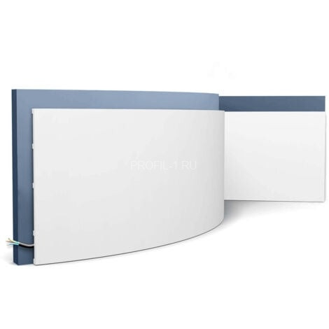 Гибкий напольный плинтус Orac Decor Duropolymer SX207F белый из дюрополимера 13х250 мм 200 см