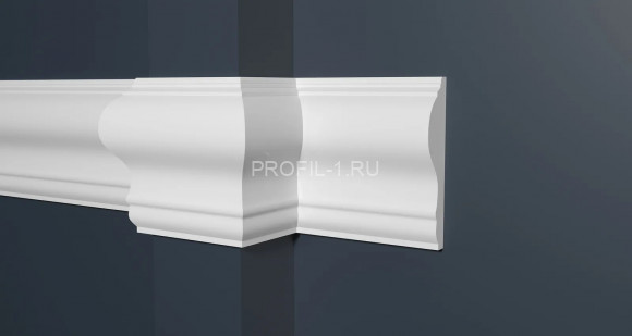 Молдинг Decor-Dizayn DD606 полистирол белый, под покраску 82х19х2000 мм