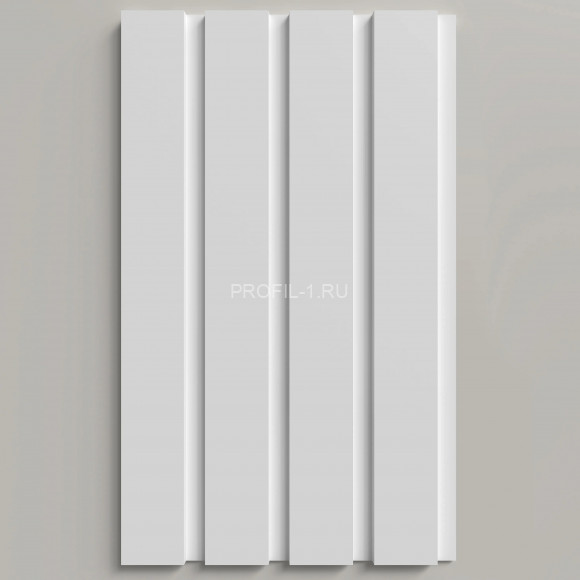 Стеновая декоративная панель 3D Decor-Dizayn DD914 из полистирола белая, под покраску 240х13х2000 мм