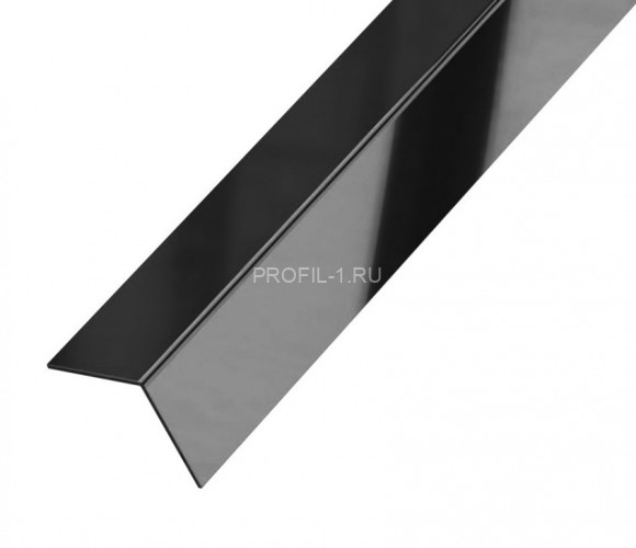 Декоративный уголок 20х20 мм из нержавеющей стали SS 304 FSAP002-20-BP S.S.304 черный полированный 3 м