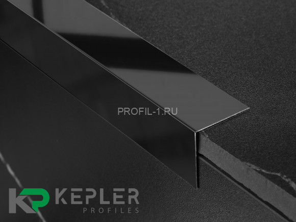 Декоративный уголок 20х20 мм из нержавеющей стали SS 304 FSAP002-20-BP S.S.304 черный полированный 3 м