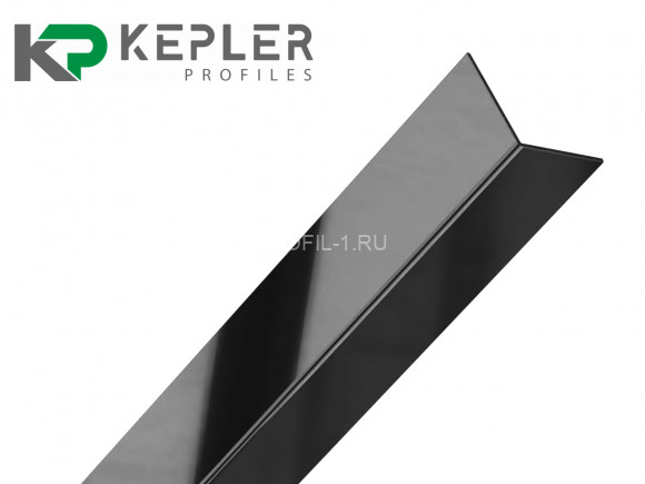 Декоративный уголок 20х20 мм из нержавеющей стали SS 304 FSAP002-20-BP S.S.304 черный полированный 3 м