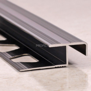 Алюминиевый профиль под плитку закладной угловой ПО-183 бронза глянец 2,7 м Алюминиевый профиль под плитку закладной угловой ПО-183 бронза глянец 2,7 м