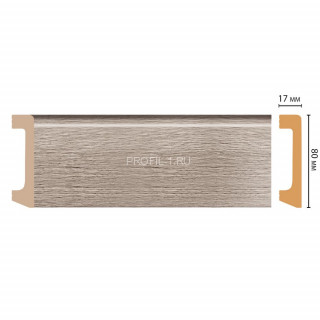 Плинтус напольный DECOMASTER D235-77/20ДМ (80x17x2400) цвет Дуб капучино