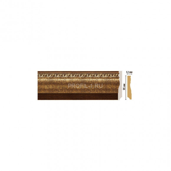 Плинтус напольный DECOMASTER 153-43 ДМ (95x12x2400) цвет Золото