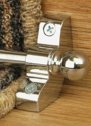 Латунная консоль для ковродержателя на ступени CER 10 OC хром Латунная консоль для ковродержателя на ступени CER 10 OC хром