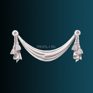 Декоративный орнамент Перфект G2086 белый 200х400х30 мм