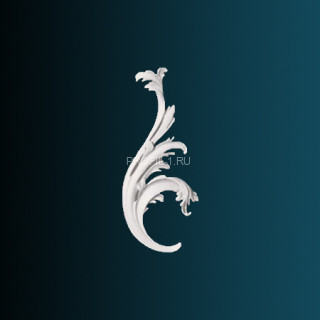 Декоративный орнамент Перфект G2360L левый белый 210х89х25 мм