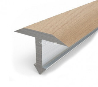 Алюминиевый профиль Т-образный 26 мм Т-26 КД Сосна 2,7 м (упаковка 10 штук)