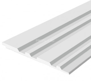 Стеновая панель Hiwood LV122 NP белая 120х12 мм 2,7 м Стеновая панель Hiwood LV122 NP белая 120х12 мм 2,7 м