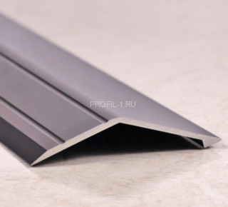 Разноуровневый порог алюминиевый 45х15 мм ПО-45х15 бронза глянец 2,7 м