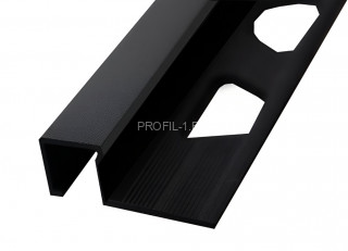 П-образный алюминиевый профиль 12х12 мм ПО-П12х12 черный матовый П-образный алюминиевый профиль 12х12 мм ПО-П12х12 черный матовый