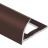 Алюминиевый профиль для плитки С-образный 8 мм PV16-39 коричневый Ral 8011 2,7 м