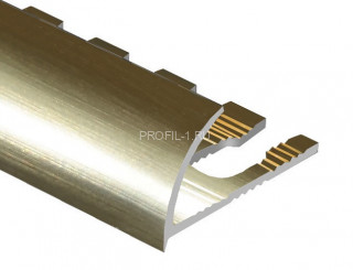 Профиль для плитки С-образный алюминий гибкий 8 мм PV19-13 песок блестящий 2,7 м Профиль для плитки С-образный алюминий гибкий 8 мм PV19-13 песок блестящий 2,7 м