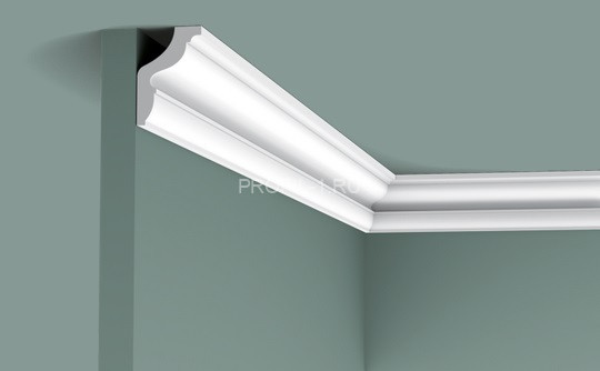 Потолочный плинтус Orac Decor Duropolymer CX148 белый полистирол 43х29 мм 2м