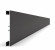 Накладной алюминиевый плинтус с кабель-каналом напольный 40 мм Диал 9144 черный 3 м