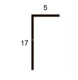 Отделочный уголок пластиковый 5х17 Thermoplast серебро черное 2,75 м (25 штук) Отделочный уголок пластиковый 5х17 Thermoplast серебро черное 2,75 м (25 штук)
