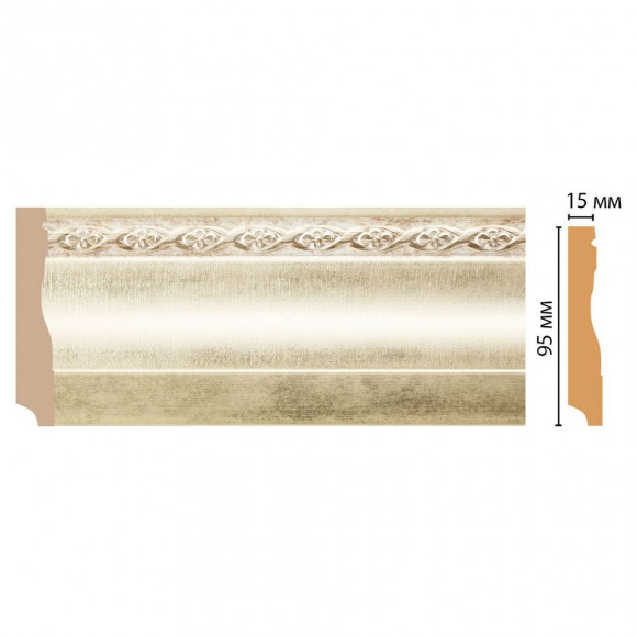 Плинтус напольный DECOMASTER 153-937 ДМ (95x12x2400) цвет Шампань