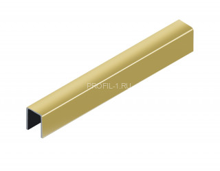 П-профиль из нержавеющей стали 10х10 Kepler Profiles FSUP10-GP золото полированное 2,7 м