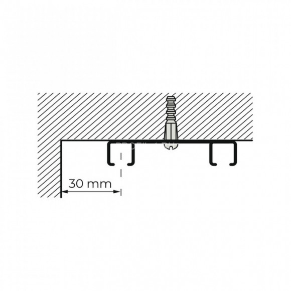 Алюминиевый карниз для штор LM DECOR D6 Премиум 3,6 м белый двухрядный
