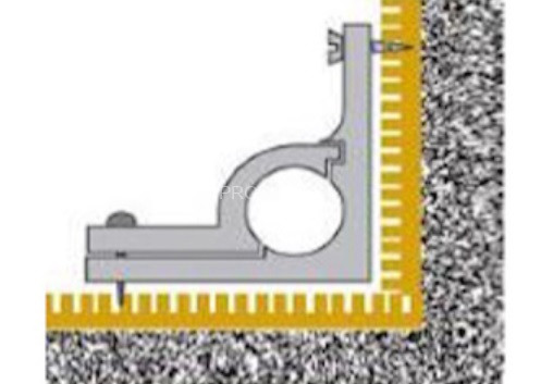 Латунный ковродержатель на ступени TTO13 ON D = 13 полированный Латунный ковродержатель на ступени TTO13 ON D = 13 полированный