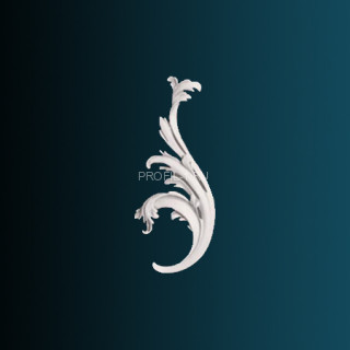 Декоративный орнамент Перфект G2360R правый белый 210х89х25 мм