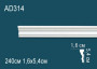 Молдинг Перфект AD314 54х16 мм 240 см