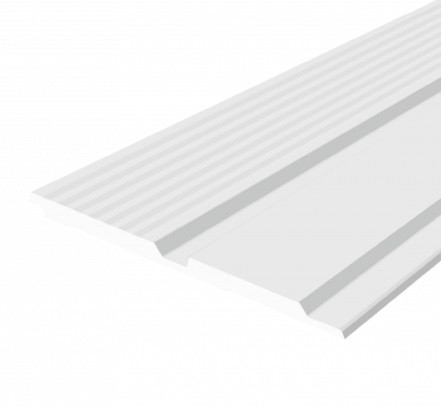 Стеновая панель Hiwood LV123L NP белая 120х12 мм 2,7 м