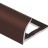 Алюминиевый профиль для плитки С-образный 8 мм PV16-38 темно-коричневый Ral 8017 2,7 м
