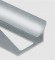 Уголок для плитки внутренний алюминий 12 мм PV29-03 серебро блестящее 2,7 м